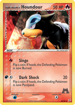 Team Magma's Houndour - 35/95 card art