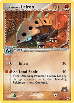 Team Magma's Lairon - 36/95 — Team Magma vs Team Aqua