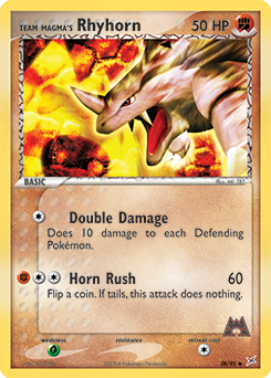 Team Magma's Rhyhorn - 38/95 — Team Magma vs Team Aqua