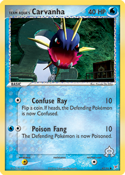 Team Aqua's Carvanha - 47/95 card art