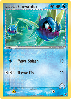 Team Aqua's Carvanha - 48/95 card art