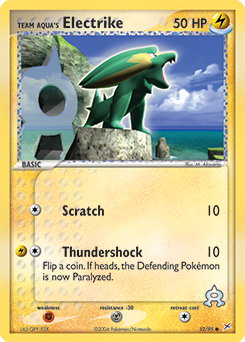 Team Aqua's Electrike - 52/95 — Team Magma vs Team Aqua