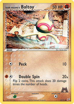 Team Magma's Baltoy - 60/95 card art