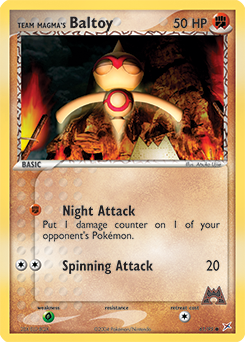 Team Magma's Baltoy - 61/95 card art