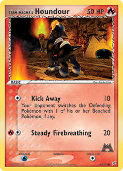 Team Magma's Houndour - 63/95 card art