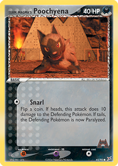 Team Magma's Poochyena - 65/95 — Team Magma vs Team Aqua