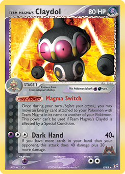 Team Magma's Claydol - 8/95 card art