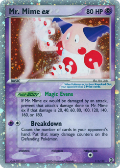 Mr. Mime ex - 111/112 card art