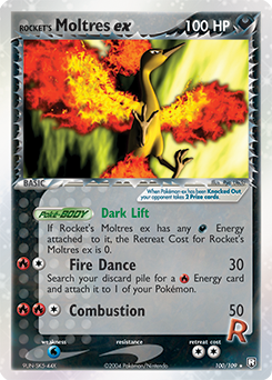 Rocket's Moltres ex — Team Rocket Returns