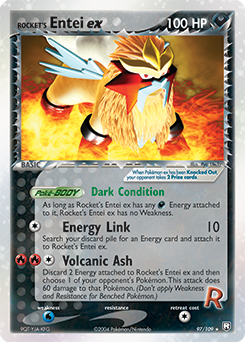 Rocket's Entei ex — Team Rocket Returns