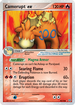 Camerupt ex card art