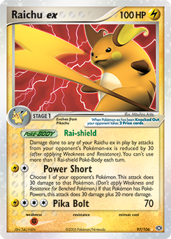 Raichu ex — Emerald