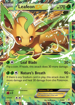 Leafeon EX card art