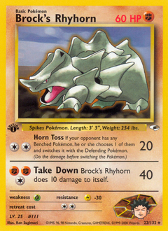 Brock's Rhyhorn (22) card art