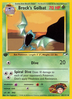 Brock's Golbat — Gym Heroes