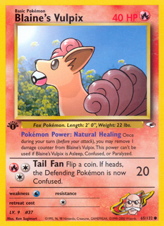 Blaine's Vulpix — Gym Heroes