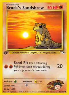 Brock's Sandshrew (72) — Gym Heroes