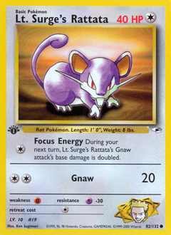 Lt. Surge's Rattata — Gym Heroes