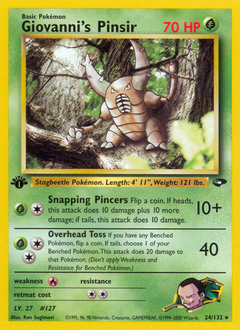 Giovanni's Pinsir card art