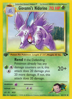 Giovanni's Nidorino — Gym Challenge