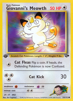 Giovanni's Meowth (74) — Gym Challenge