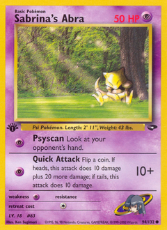 Sabrina's Abra (94) — Gym Challenge