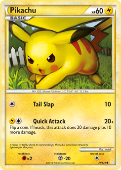 Pikachu card art