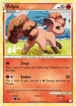 Vulpix card art