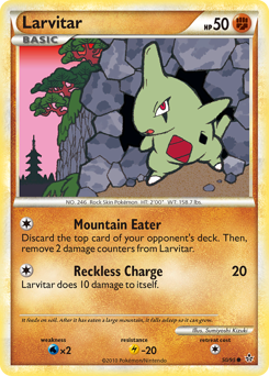 Larvitar (50) card art