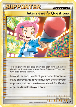 Interviewer's Questions card art