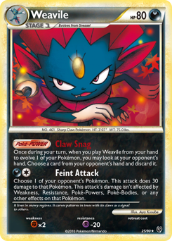 Weavile card art