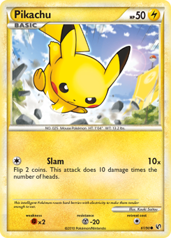 Pikachu card art