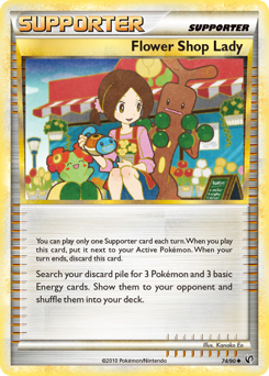 Flower Shop Lady card art
