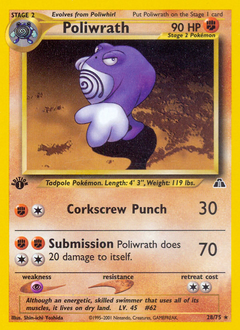 Poliwrath (28) — Neo Discovery