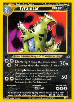 Tyranitar (31) — Neo Discovery
