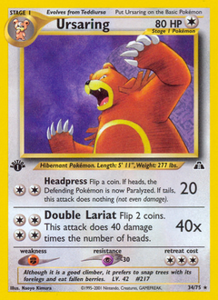 Ursaring (34) — Neo Discovery