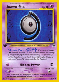 Unown [D] — Neo Discovery