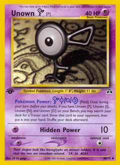Unown [F] — Neo Discovery