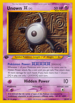 Unown [X] — Neo Destiny