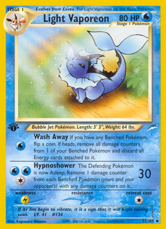 Light Vaporeon — Neo Destiny