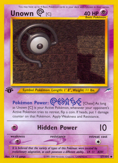 Unown [C] — Neo Destiny