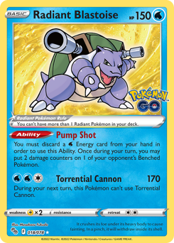 Radiant Blastoise card art