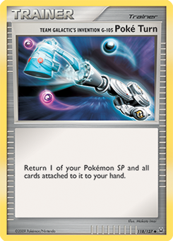 Team Galactic's Invention G-105 Poke Turn card art