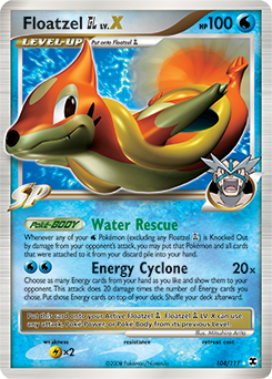 Floatzel GL Lv.X — Rising Rivals