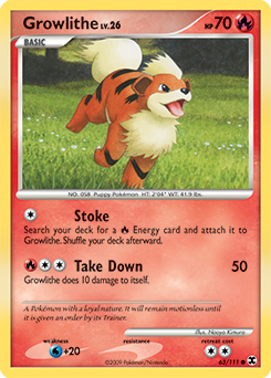 Growlithe card art