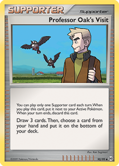 Professor Oak's Visit card art