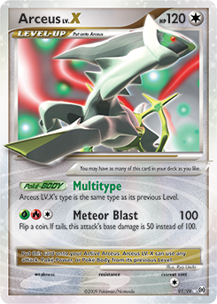 Arceus Lv.X (95) card art