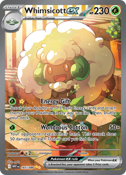 Whimsicott ex - 165/086 card art