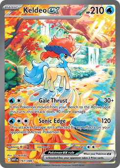 Keldeo ex - 167/086 card art