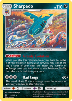 Sharpedo — SM - Unbroken Bonds